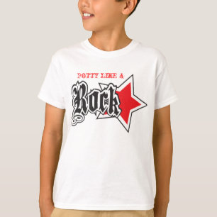 CAMISETA O POTTY GOSTA DE UM T-SHIRT DOS MIÚDOS DO PRETO D