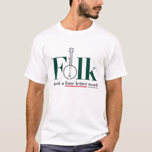 Camiseta O povo não é um t-shirt da palavra de quatro
