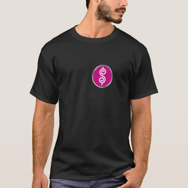 Camiseta O preço é a direita Plinko Chip (Frente)