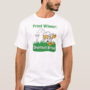 Camiseta O prêmio o mais curto do furo da movimentação p