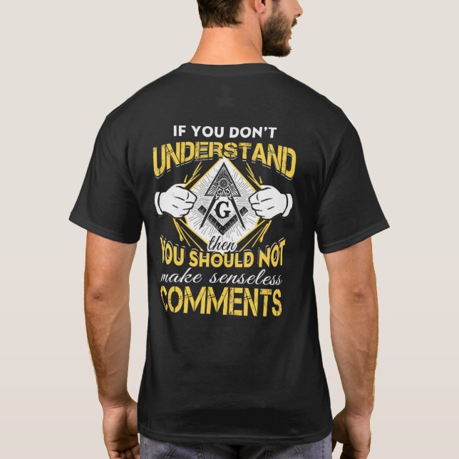 Camiseta O presente da loja maçônica Freemason T Shirt (Verso)