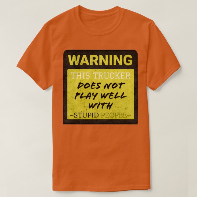 Camiseta O presente de motorista de caminhão cita este cami (Frente do Design)