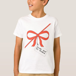 Camiseta O presente do deus ao T das mulheres