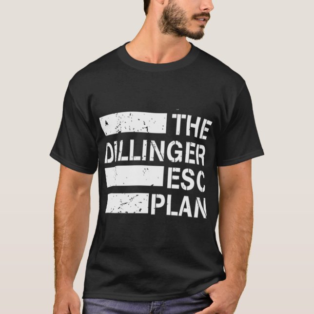 Camiseta o presente do plano de fuga dillinger (Frente)