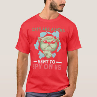 Camiseta O presente dos GATOS SÃO ALIENS