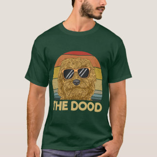 Camiseta O Presente Dourado Doodle Retro Pet Doodle Dourado