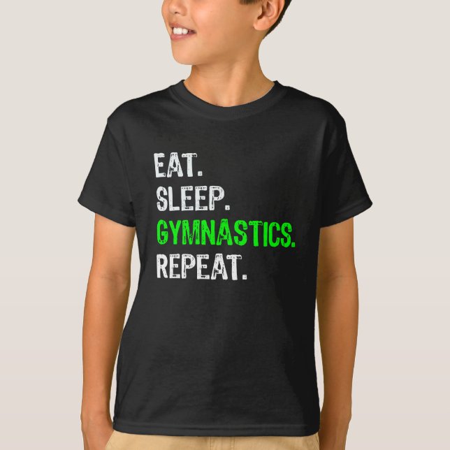 Camiseta O presente engraçado da ginástica dos meninos & (Frente)
