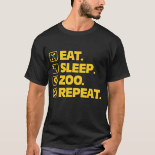 Camiseta O presente engraçado do Zookeeper come o animal d
