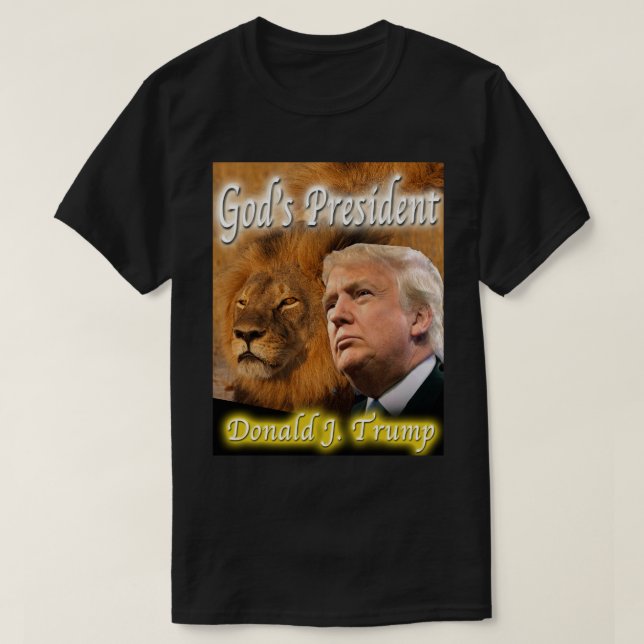 Camiseta O presidente do deus (Frente do Design)