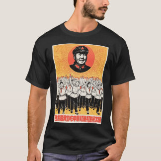 Camiseta O presidente Mao é o sol vermelho mais vermelho