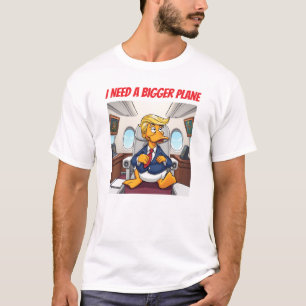 Camiseta O Presidente Quack Trump Precisa De Um Avião Maior