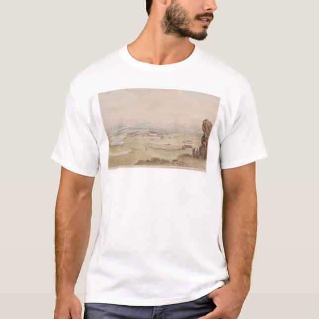 Camiseta O Presidio e o povoado indígeno de Monterey (1104) (Frente)