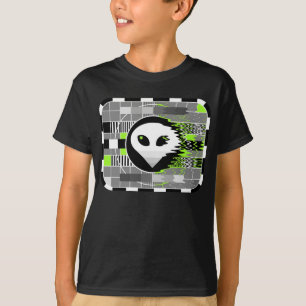 Camiseta O preto básico do miúdo estrangeiro do t-shirt d