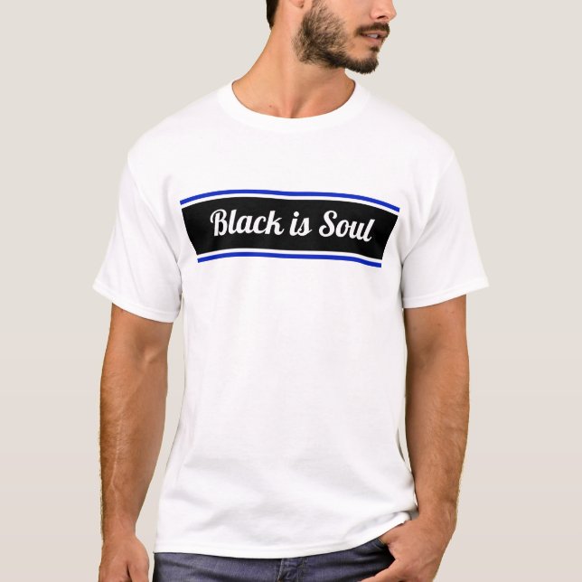 Camiseta O Preto é Texto Editável da Alma (Frente)