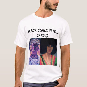 Camiseta O PRETO VEM em TODO O T das MÁSCARAS