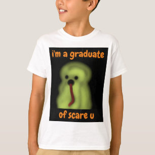 Camiseta O Preto Vermelho Verde Fantasma Do Halloween Está