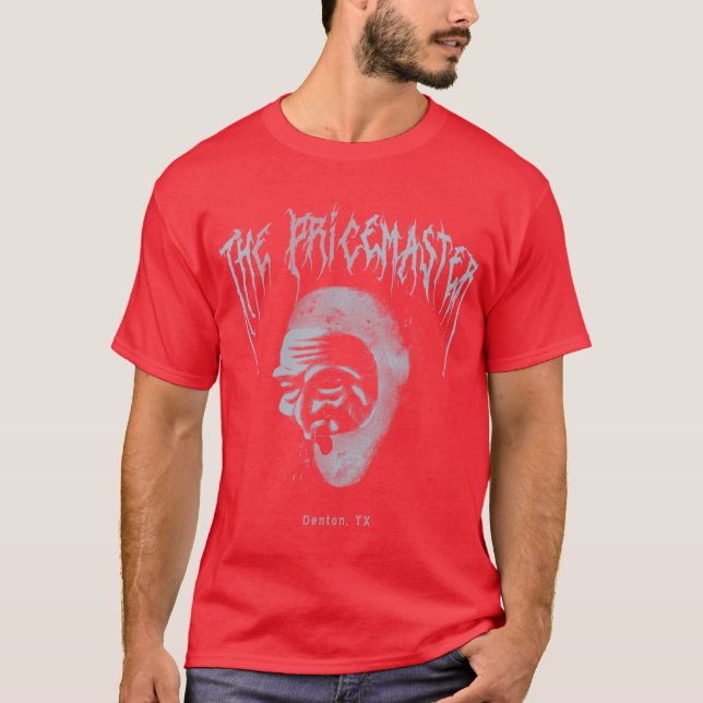 Camiseta O Pricemaster retrô engraçado (Frente)