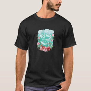 Camiseta O Primavera é o meu lance, Flores De Aquarela.