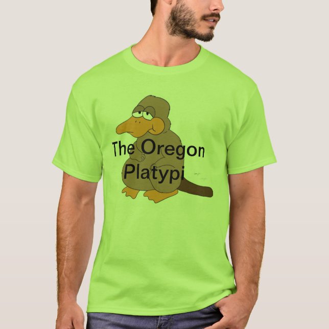 Camiseta O primeiro da linha de roupa de Oregon Platypi (Frente)