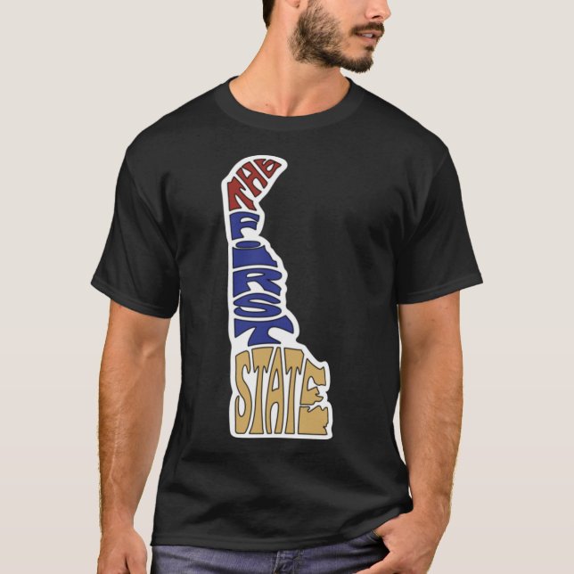 Camiseta O Primeiro Estado Delaware Oversized (Frente)