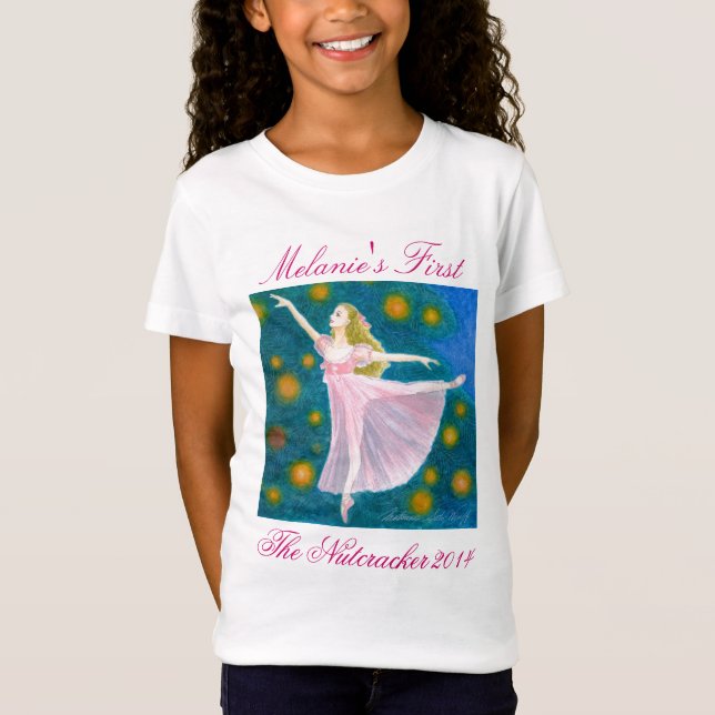 Camiseta O primeiro Nutcracker do seu dançarino caçoa o (Frente)