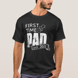 Camiseta O Primeiro Pai De 2021 Torna-Se Pai Surpresa Pregn