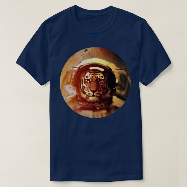 Camiseta O Primeiro Tigre na Lua (Frente do Design)