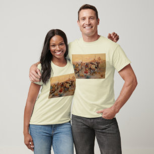 Camiseta O primeiro vagão de Charles M. Russell (1908)