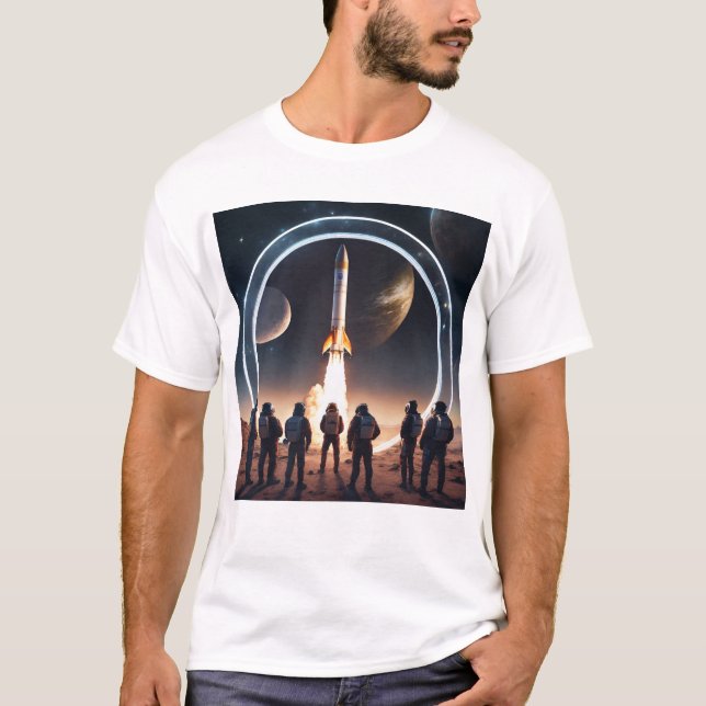Camiseta "O primeiro vislumbre das estrelas de Ape" (Frente)
