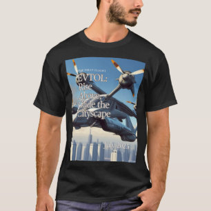 Camiseta O PRIMEIRO VOO EVTOL: Levante-se acima, Glide, a c