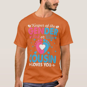 Camiseta O Primo Rosa Ou Azul Engraçado Te Ama A Revelação