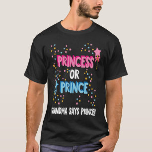 Camiseta O Príncipe da Revenda de Gênero ou a Princesa Avó