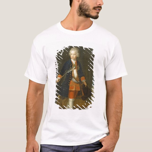 Camiseta O príncipe herdeiro Frederick II (Frente)