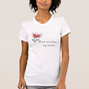 Camiseta O príncipe pequeno… "e agora é aqui meu secret