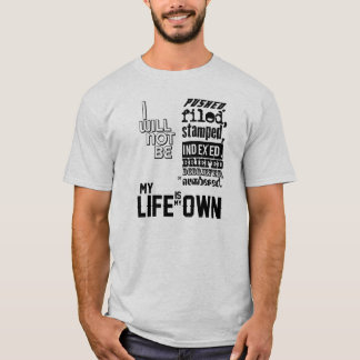 Camiseta O prisioneiro - minha vida é meu própria