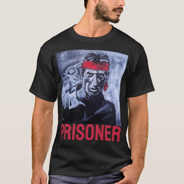Camiseta O Prisioneiro Pintura de Alfred Fox (Frente)