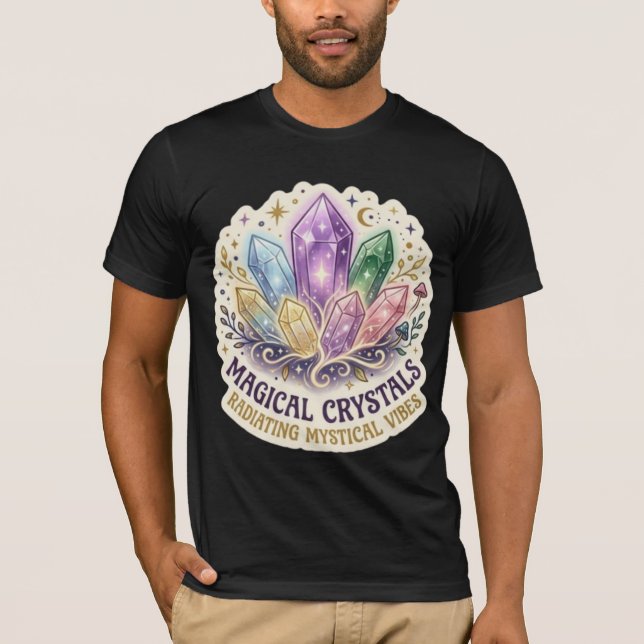 Camiseta O Prisma Místico | Gráfico de Aglomerado de Crista (Frente)