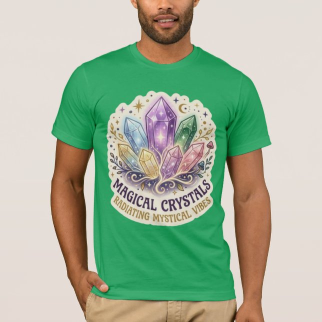 Camiseta O Prisma Místico | Gráfico de Aglomerado de Crista (Frente)
