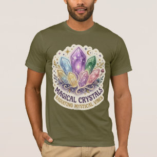 Camiseta O Prisma Místico Gráfico de Cluster de Cristal E