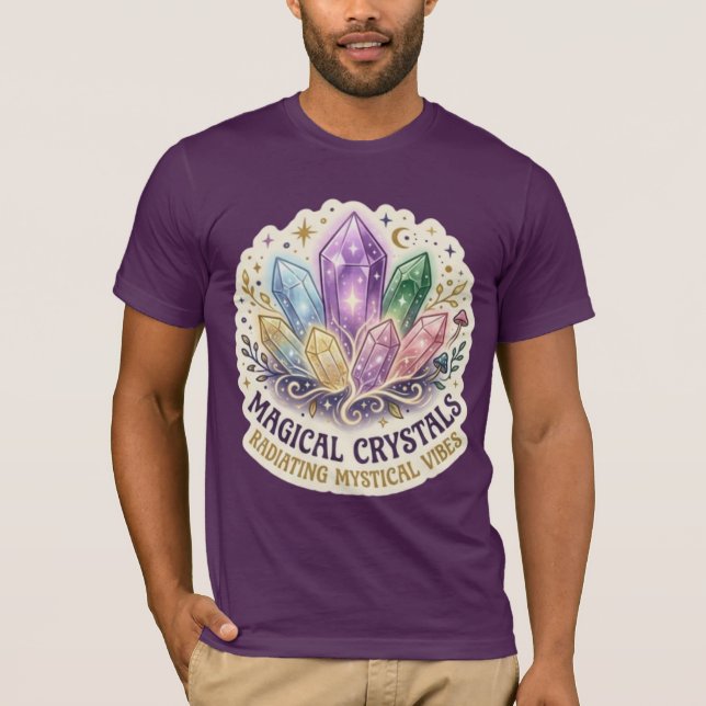 Camiseta O Prisma Místico | Gráfico do Cluster de Cristal E (Frente)