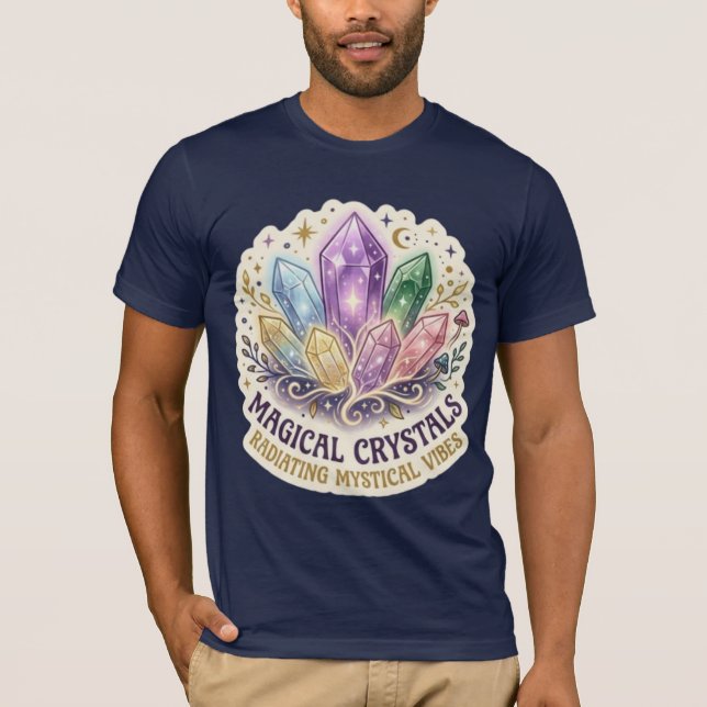 Camiseta O Prisma Místico | Gráfico do Cluster de Cristal E (Frente)