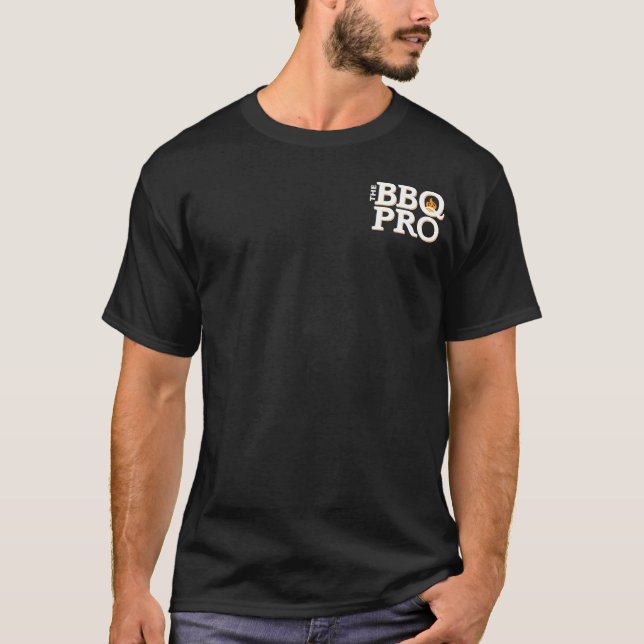 Camiseta O pro T preto do CHURRASCO, homens (Frente)