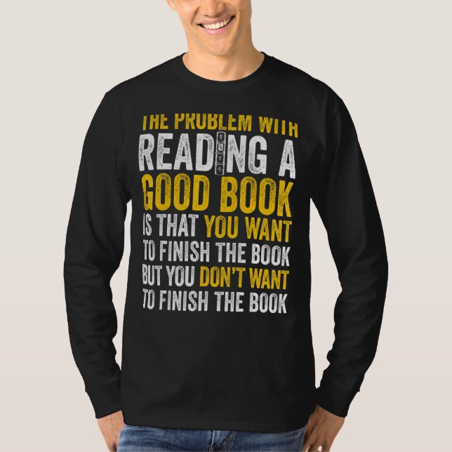 Camiseta O Problema Dos Menores Com A Leitura De Um Bom Liv (Frente)