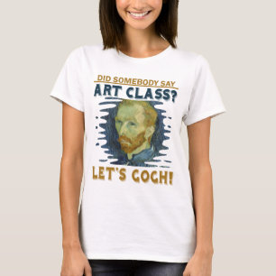Camiseta O professor de arte engraçado deixou o presente do