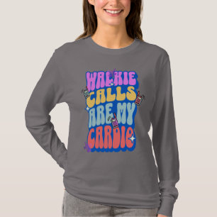 Camiseta O Professor Retro Walkie Call É Meu Cardio Engraça