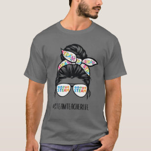Camiseta O Professor STEAM Life Messenger Bun De Volta À E