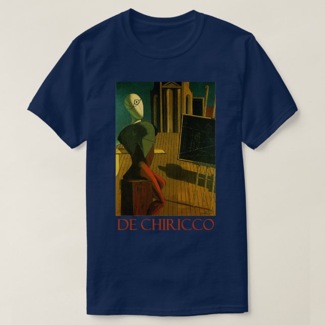 Camiseta O Profeta 1915 de Giorgio de Chirico (Frente do Design)