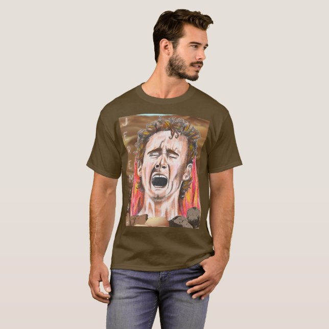 Camiseta O Profeta Jeremiah no Deserto (Frente Completa)