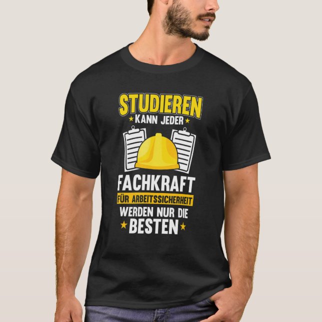 Camiseta O profissional de segurança no trabalho passa a se (Frente)