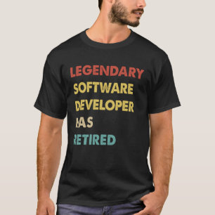 Camiseta O Programador Legendário De Software Se Aposentou